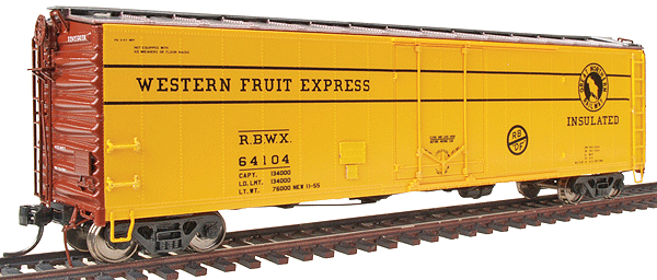 50' Plug Door Boxcar - Assembled -- Western Fruit Express #2