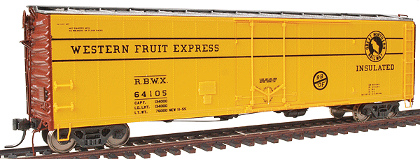 50' Plug Door Boxcar - Assembled -- Western Fruit Express #3