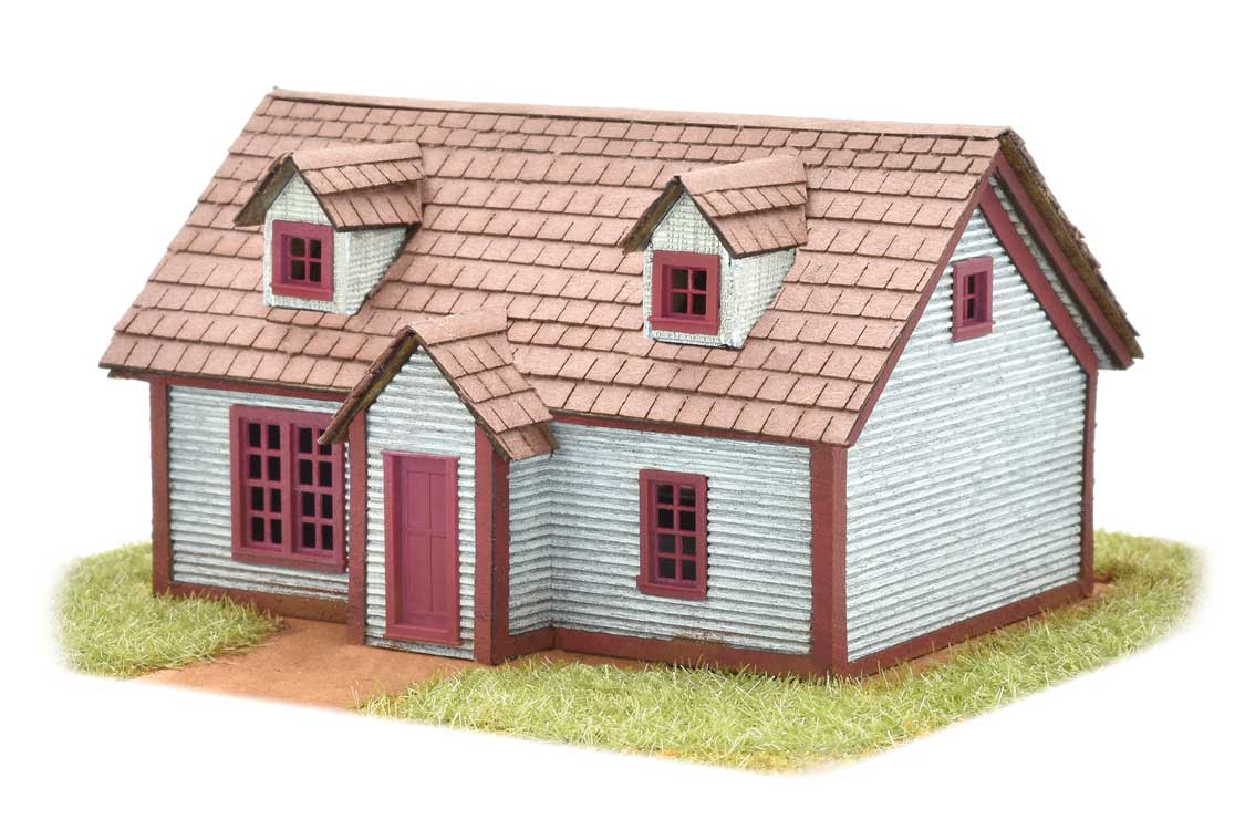 Madison Cape House -- Laser-Cut Wood Kit-3