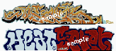 Modern "Tagger" Graffiti Decals -- Set #25 Heatsever/RTZ