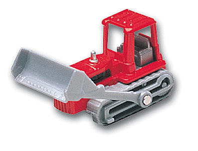 Construction Equipment - Bulldozer -- Red
