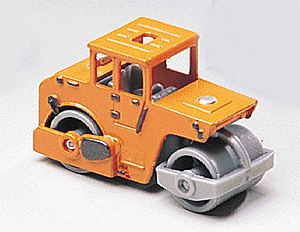 Construction Equipment - Road Surface Compacter -- Orange