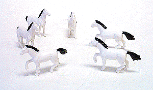 Farm Animals - Horses -- White