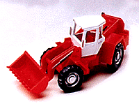 Construction Equipment - Skip Loader -- Red & White