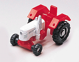 Farm Machinery - Tractor -- Red & White