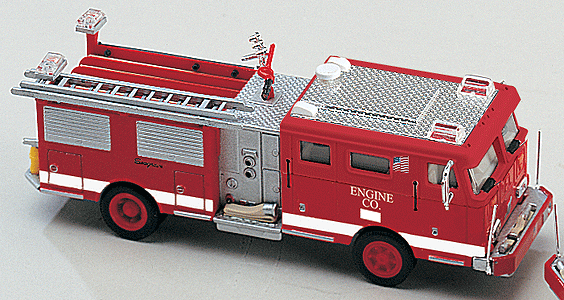 Emergency - Fire Apparatus - 1993 Seagrave Crew Cab Pumper JB 30 CK -- Red Body & Roof