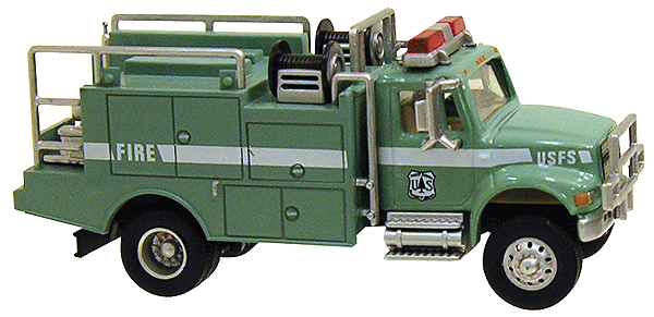 Emergency - International(R) Brush Fire Pumper/Tanker w/2-Door Cab -- U.S. Forest Service (Light Green w/wide white stripe)