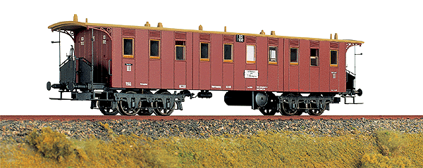 4 Axle Passenger Car -- K.W.St.E. (brown)