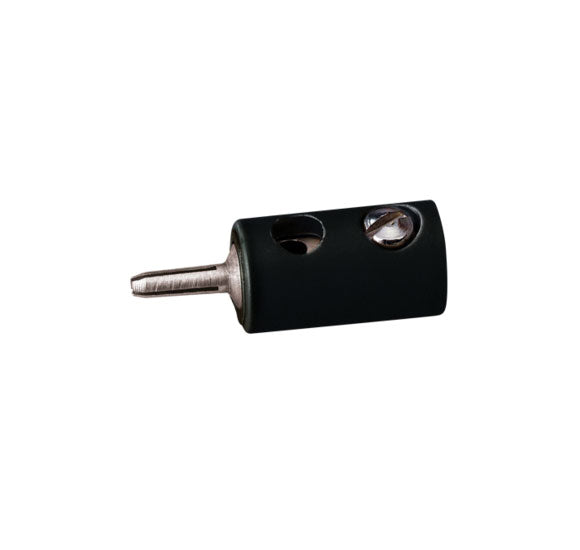 Round Plugs w/Crossover Hole -- Black