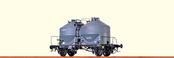 Type Kds 54 Cement Silo Car w/Hand Brake Platform - Ready to Run -- German Federal Railway DB #359 490 (Era III, gray, black)