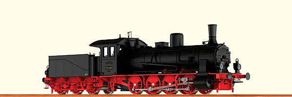 Steam Class G 7.1 0-8-0 - Standard DC -- German State Railways DRG #55 038 (Era II, black, red)