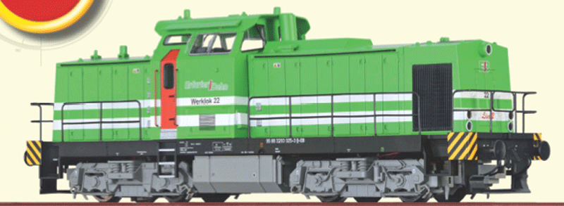 V 100 Lisa Diesel - 3-Rail w/Sound & Digital -- Erfurter Industriebahn Werklok 22 #95 80 3293 025-3 (Era VI, green white)