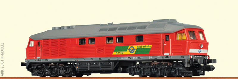 Class BR 651 - 3-Rail w/Sound & Digital -- GYSEV #92 53 0 651 004-9 (Era IV, red, gray, yellow, green)