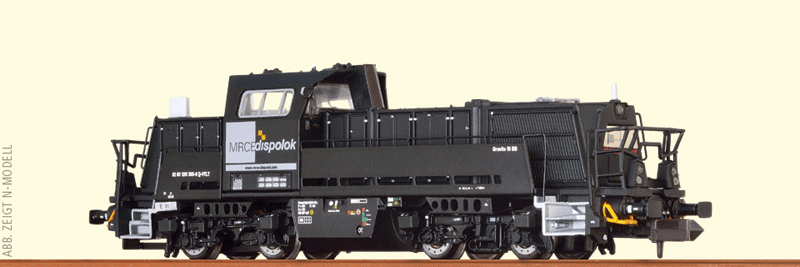 Voith Gravita 10 BB w/Sound & DCC -- MRCE Dispolok #92 80 1261 300-8 (Era VI, black, gray)
