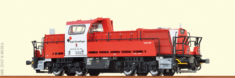 Voith Gravita 10 BB - 3-Rail AC w/Digital -- Stahl Gerlafingen #98 85 5847 005-6 (Era VI, red, white, black)