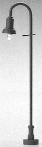 Single curved arm light