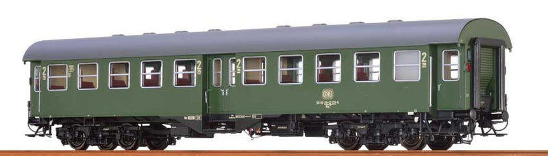 Type Byg 4-Axle Coach - Ready to Run -- German Federal Railway DB #50 80 29-12 170-6 (Era IV, green, gray)