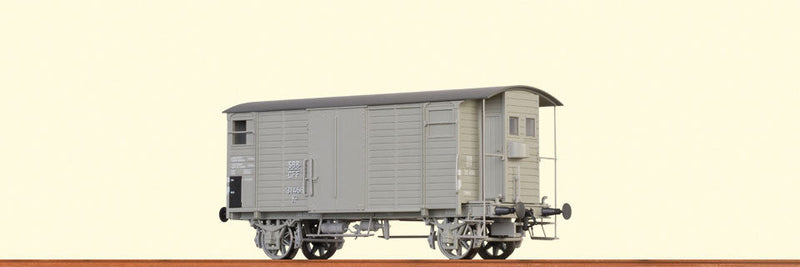 Type K2 Wood Boxcar - Ready to Run -- Swiss Federal Railways SBB #31 456 (Era II, gray)