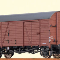 Type Mrs Oppeln Wood Boxcar - Ready to Run -- German State Railroad DR #07-12-21 (Era III, Boxcar Red, black)