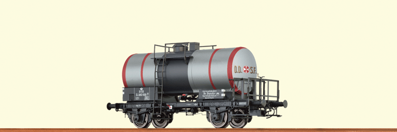 DB 2-Axle Tank Car - Ready to Run -- OMV/Austrian Federal Railway OBB #531 314 P (Era III, yellow, blue)