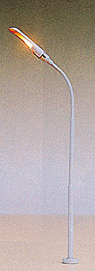 Street Light -- Curved Mast - Single Arm, 4" High