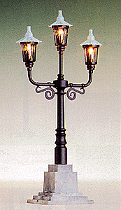 Historic Park Light -- Three-Arm Candelabra Lantern, 3-1/2" Height