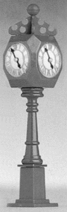 Station forecourt clock