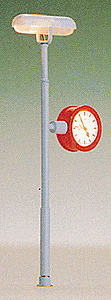Illuminated Clock -- Platform Light w/Clock, 2-3/4" High