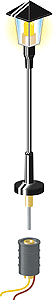 Pin Socket System Lights -- Street Light pkg(3)