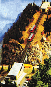 Furnicular Railway Set Brown Cars