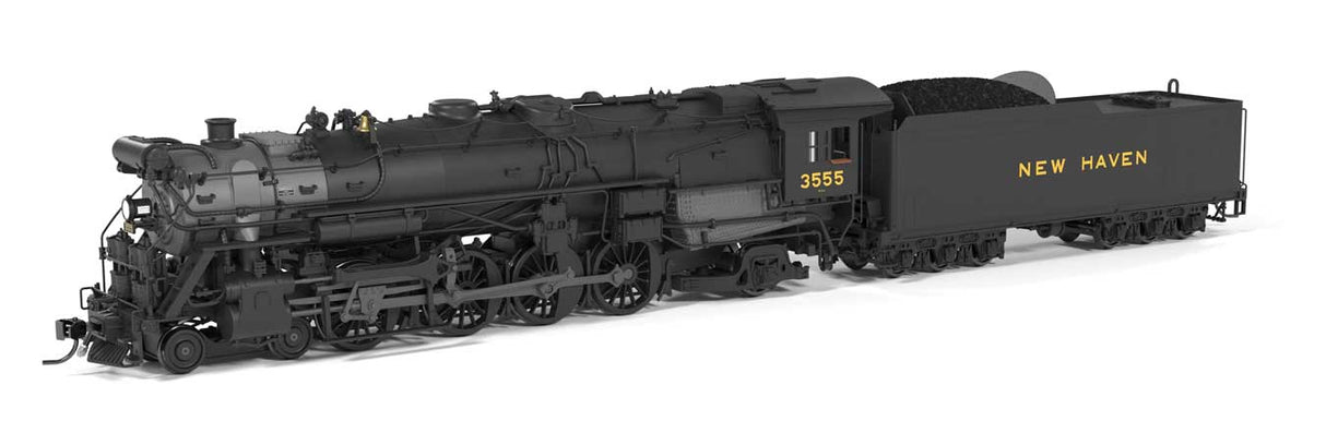 Class R3a 4-8-2 - Sound, Smoke & DCC - Brass-Hybrid Paragon4(TM) -- New Haven #3557 (1928 - 1939 Appearance, black, graphite)
