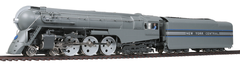 Class J3a 4-6-4 Dreyfuss Streamlined Hudson w/Sound & DCC - Paragon2 -- New York Central #5454 (1938 20th Century Scheme, 2-Tone Gray)