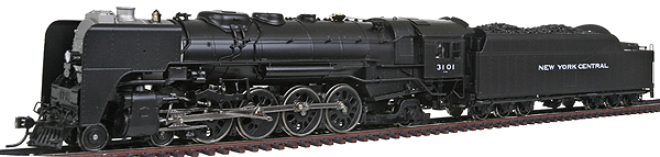 Steam L-4a Mohawk 4-8-2 w/Tender, Powered w/Sound/DC/DCC (Brass Hybrid) -- New York Central #3101, w/Boxpok Drivers, Louvered Pump Shield