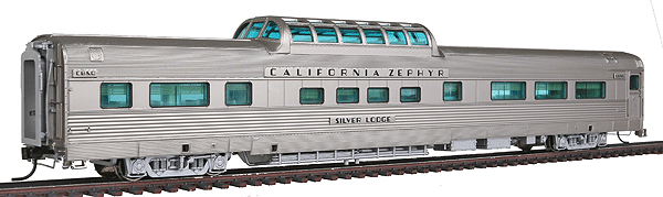 California Zephyr Vista Dome Car -- Chicago, Burlington & Quincy #4717 "Silver Lodge"