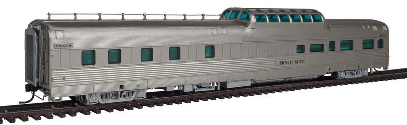Rio Grande Zephyr Vista Dome Dormitory-Buffet-Lounge - Ready to Run -- Denver & Rio Grande Western #1140 Silver Banquet (silver)