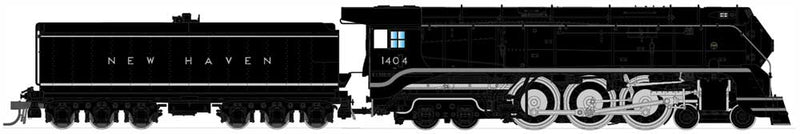 Class I-5 4-6-4 Hudson w/Sound & DCC - Paragon2 Brass Hybrid -- New Haven #1404 (black, white, Block Lettering)