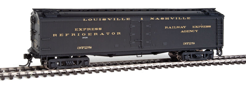 General American (GACX) 53'6" Wood Express Reefer 2-Pack - Ready to Run -- Louisville & Nashville #3714, 3728 (Pullman Green)