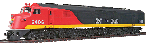 Paragon2(TM) Series Diesel Baldwin Centipede - Sound & DCC Equipped -- National Railways of Mexico #6406 (dark green, red, yellow)
