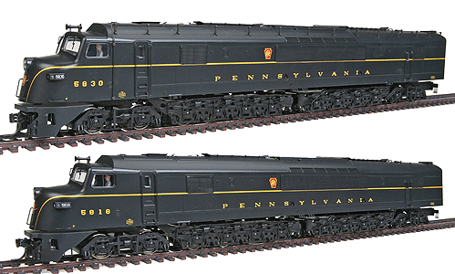 Paragon2(TM) Series Diesel Baldwin Centipede A-A Set Powered w/Sound DC/DCC -- Pennsylvania #5830/5818 (Brunswick Green, Buff Lettering, Single Stripe)