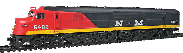 Baldwin Centipede A Unit w/Sound & DCC - Paragon2(TM) -- National Railways of Mexico #6402 (dark green, red, yellow)