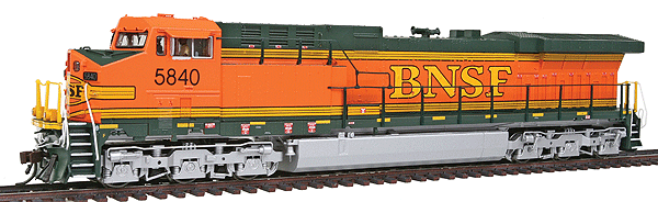 GE AC6000CW w/Sound & DCC - Paragon2(TM) -- Burlington Northern Santa Fe #5838 (H2, orange, green, yellow)