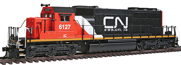 EMD SD40-2 w/Sound & DCC - Paragon2(TM) -- Canadian National #6127 (black, red, white, North America Logo)