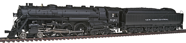 New York Central J1d Hudson 4-6-4 w/PT-4 Tender, Sound & DCC -- New York Central #5391 (Block Lettering)
