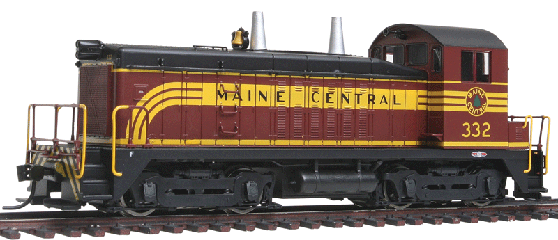 EMD SW7 w/Sound & DCC - Paragon2(TM) -- Maine Central #332 (maroon, Harest Gold, black)
