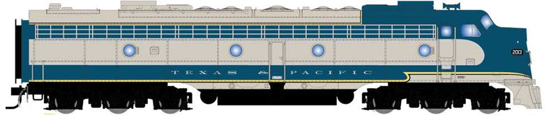 EMD E8A w/Sound & DCC - Paragon2(TM) -- Texas & Pacific #2016 (Eagle Scheme, gray, blue, red)