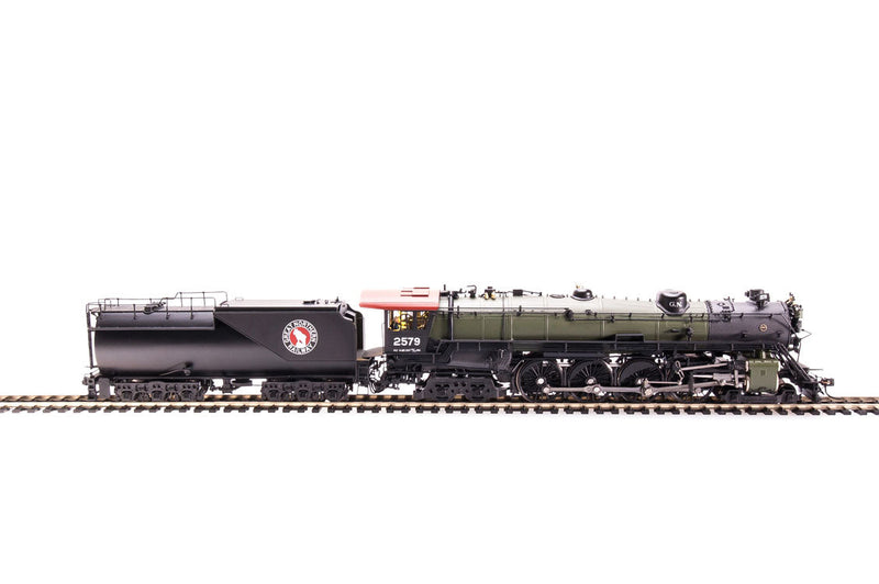 Class S-2 4-8-4 Open Cab w/Sound, DCC & Smoke - Brass Hybrid Paragon3(TM) -- Great Northern #2579 (Glacier Green, black, red)