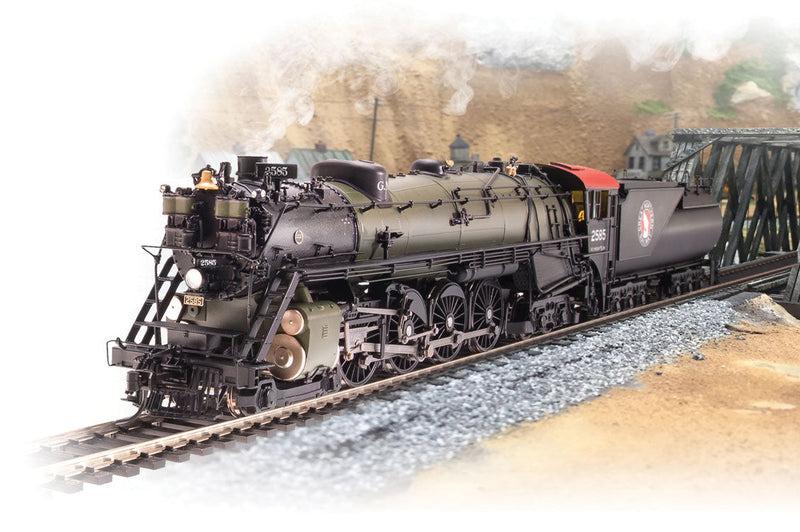 Class S-2 4-8-4 Vestibule Cab w/Sound, DCC & Smoke - Brass Hybrid Paragon3(T -- Great Northern #2586 (Glacier Green, black, red)-1