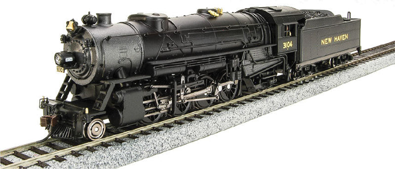 USRA Heavy 2-8-2 Mikado w/Sound & DCC - Paragon2(TM) -- New Haven #3102 (black, graphite)