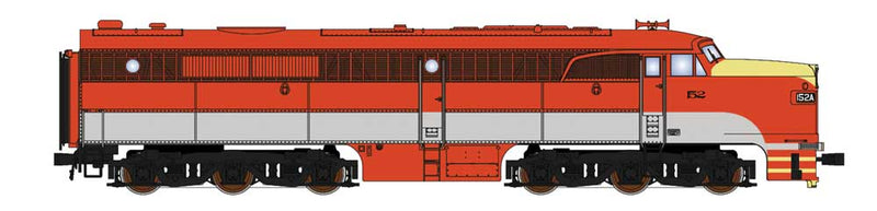 Alco PA1 w/Sound & DCC - Paragon2(TM) -- Missouri-Kansas-Texas #152C (red, gray, yellow)