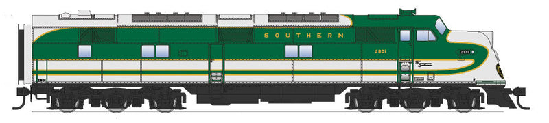 EMD E6 Powered A-Unpowered B Set w/Sound & DCC - Paragon2(TM) -- Southern Railway #2801, 2950 (Southerner Scheme, green, white)